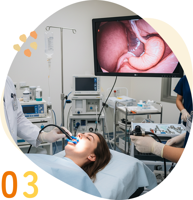 苦痛の少ない内視鏡検査